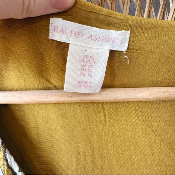 Rachel Ashwell Mini Floral Mustard Dress SZ XS Tiered - Picture 5 of 6